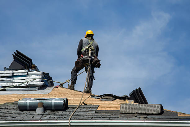 Professional Roof Replacement technician working in Guy, TX